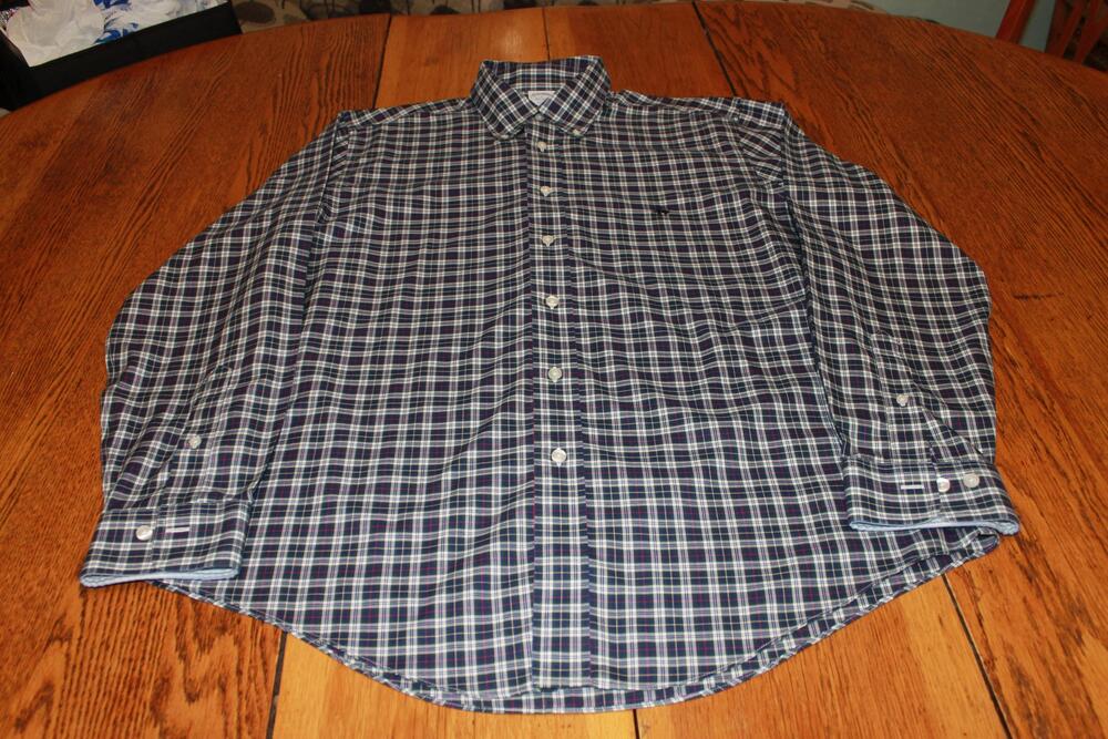 Brooks Brothers Shirt Mens Large Plaid Regent Non-Iron Supima Button Down